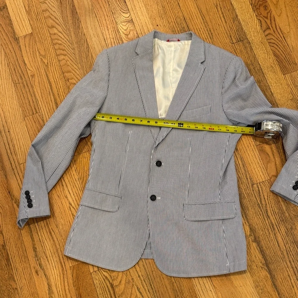 Izod Navy Pinstripe Blazer